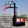 Canasta de Baloncesto Móvil para Adolescentes con Elevación Manual a Manivela para Mate, Exterior, Hogar, Escuela, Competición, Canasta de Baloncesto Estándar