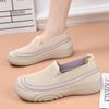 Primavera e Outono Velho Pequim Novos Sapatos Femininos Moda Casual Slip-on Sapatos de Mãe Leves Sapatos de Caminhada Confortáveis e Antiderrapantes