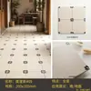 Azulejos de cerámica de estilo retro francés 200x200 con patrón de crema, negro y blanco para baño, cocina, balcón, azulejos de cerámica para suelo antideslizantes
