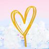 520 Día de San Valentín acrílico feliz cumpleaños decoración para pastel plug-in bandera inserción tarjeta creativa para hornear accesorios de inserción