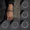 Pulseras de Hip-Hop Transfronterizas Europeas y Americanas para Hombre, Pulseras de Acero Inoxidable de Alta Gama Personalizadas de Moda al por Mayor