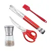 Conjunto de Tesouras Pinça para Churrasco de Aço Inoxidável Tesouras de Cozinha Coreana Tesouras de Cozinha Tesouras Domésticas para Bife Conjunto para Churrasco