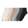 Calcetines Zhuji calcetines de algodón de color sólido finos de verano para mujer calcetines bajos para dama calcetines de verano de malla absorbente de sudor de tubo corto doble aguja calcetines de mujer al por mayor