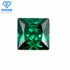 Anillo para coche de flor cuadrada de ángulo recto al por mayor, cara de anillo de piedra desnuda de circón, color Princess Square, circón cuadrado de ángulo recto, taladro de punta inferior