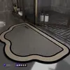 Alfombra de Piso para Baño, Antideslizante, Absorbente de Agua, Felpudo para Entrada de Inodoro, Alfombra Resistente a la Suciedad, Tierra de Diatomeas