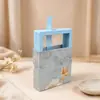 Caja de Exhibición de Película PE Transparente con Funda de Papel a Juego, Caja de Embalaje Suspendido, Bolsa de Regalo, Caja de Papel para Joyería, Anillo
