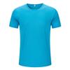 HBT 2209# camiseta de algodón para niños de color liso de secado rápido 180g cuello redondo camiseta para niños XYW84 en stock base para hombre es grande