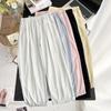 Pantalones Yamamoto de Seda de Hielo Ligeros Casuales Simples de Verano para Mujer Talla Grande 100kg para Chicas Gorditas 7368