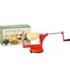 Máquina manual de torre de patatas para el hogar, de acero inoxidable, con manivela, para cortar patatas, máquina ciclónica, dispositivo giratorio multifunción para patatas fritas.