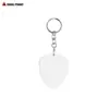 Venta Caliente Transfronteriza Lámina de Aluminio Transferencia de Calor Llavero Metálico de Aluminio en Blanco Llavero de Aluminio para Sublimación Doble Cara DIY