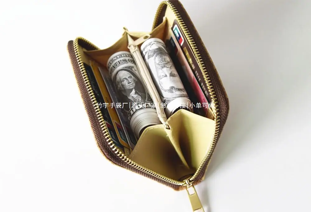 树皮短款金色拉链