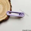 Pinza Redonda de Pato de Doble Punta Brillante de 6 cm, Pinza para el Cabello de Alta Calidad en Colores Macarrón, Pinza Lateral, Pinza para Flequillo, Accesorio de Pinza Base para Manualidades