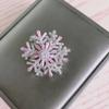 Anillo Giratorio de Copo de Nieve de Lujo de Gama Alta Nuevo 2024 Pin Fijo para Ropa Accesorios de Anillo para Traje