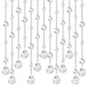 Cortina de Puerta de Cristal Transparente Cortina Decorativa de Cuentas Hecha a Mano Materiales DIY Accesorios Cortina de Cuentas Cuentas Sueltas Cuentas Facetadas