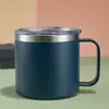 Copo Térmico Portátil de Aço Inoxidável 304 12oz Mini Simples para Café de Escritório Transfronteiriço Leve Personalização