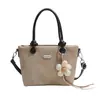 Bolsa Tote Nova Retro Transfronteiriça para Mulheres, Bolsa de Ombro Transversal Versátil de Textura Estilo Coreano, Bolsa Saco de Mão da Moda