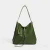 Bolsa design senso nicho retrô bolsa de ombro feminina bolsa de mão 2026 novo estilo bolsa de balde trançada bolsa de ombro único