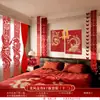 Set de Decoración de Habitación de Boda con Tablero KT de Alta Gama Pegatinas de Doble Felicidad para Decoración de Matrimonio, Adecuado para la Habitación y la Sala de Estar tanto de la Novia como del Novio, Pared de Fondo de Dragón y Fénix
