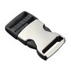 Cinturón con hebilla de metal, hebilla plateada, accesorios para bolsos, zapatos y equipaje, hebilla de plástico negra, venta al por mayor