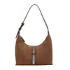 Bolsa de Mão Exquisita Estilo Coreano de Comércio Exterior Bolsa Feminina Nova Elegante Retrô Bolsa Meia-Lua Bolsa de Ombro Único Transversal de Alto Valor