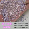 Zirconia biselada de fondo plano, color púrpura coñac translúcido 5A, no se cae, mini diamantes de imitación para uñas brillantes a granel, diamantes de imitación para uñas de Yiwu