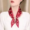 Nuevo Pañuelo de Seda Suave Estilo Francés Ol Profesional, Bufanda para Cuello con Cierre Magnético sin Nudo, Estilo Old Money, Accesorio de Traje de Lujo Ligero