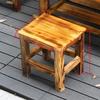 Estante Sólido de Madera Fibra de Carbón de Madera para Hornear Estufa Calefactora de Invierno para el Hogar Estufa de Barbacoa Antigua de Hierro Fundido Mesa de Centro Rodeada