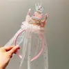 Presente de aniversário infantil: Faixa de cabelo de bolo de morango, faixa de cabelo de desenho animado fofa para meninas, faixa de cabelo de bebê, não aperta a cabeça, acessório de cabelo para menininha