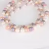 Estilo ins cor de doce contas de vidro cristal redondo cor mista produtos semi-acabados com contas 6~10mm em estoque cor arco-íris contas soltas