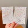 Adesivos de Maquiagem Facial Super Fada Infantil Concha Pérola Strass Borboleta Menina Bebê Maquiagem para Apresentação Adesivos Faciais de Diamante Adesivos para Canto dos Olhos