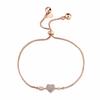 Pulsera de Amor Flecha de Cupido Cabeza de Zircón Transfronteriza Moda Simple Combinable Diseño Nicho Sentido Diamante Completo Ajustable