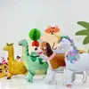 Globo Caminante Nuevo y de Moda Puesto del Mercado Nocturno Animales de Dibujos Animados con Ruedas Puesto Callejero Globo de Dinosaurio Caminante Tigre