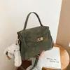 Nuevos Bolsos de Moda Otoño e Invierno 2025 Gran Capacidad Cruzado para Mujer Bolso de Viaje de Alta Calidad Bolso Kelly Retro de Gamuza