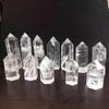 Atacado cristal branco natural derretendo coluna de cristal branco natural desmagnetização ornamentos de prisma hexagonal móveis transfronteiriços