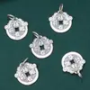 Plata de ley S925 murciélago Fu delante de la etiqueta del colgante retro viejo DIY material de cuentas hecho a mano accesorios de joyería