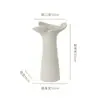 Vaso Decorativo Cerámico Simple Sentido Avanzado Lujo Ligero Estilo Nórdico Ins Alto Valor de Color Florero Hidropónico Mayoreo