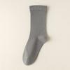 Otoño e Invierno nuevos calcetines para mujer dopamina color sólido sin costuras media pantorrilla holgados calcetines de confinamiento algodón estilo japonés calcetines para mujer al por mayor
