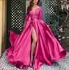 2025 Nueva Ropa de Mujer para Exportación Europea y Americana Estación Independiente Estampado en Caliente Dobladillo Grande Sexy Falda Larga con Cola Vestido de Noche de Banquete Nuevo Estilo