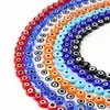 Cuentas Redondas Planas Ojo de Diablo Calientes Transfronterizas Accesorios para Joyería DIY Cuentas de Vidrio Pulsera Collar Ojo de Pez Productos Semi-terminados