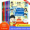 Expressões em quadrinhos de 7 minutos 8 volumes de expressões idiomáticas engraçadas Expressões idiomáticas divertidas para crianças Livros de jogos de dragão