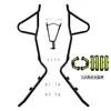 Adecuado para 25 Modelos de Hj150T-28 Haojue Uhr150 Parachoques Delantero Anticaída Barra Protectora de Escape Accesorios de Modificación