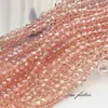 4 mm Cristal Colorido Banhado a Cristal Plano Contas de Cristal DIY Acessórios para Joias Colar com Contas de Vidro Cristal Acessórios para Pulseira