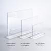 [Fábrica de Origen] Tarjeta de Mesa de Acrílico Transparente de Alta Definición Soporte Exhibición Tarjeta Menú Publicidad Cartel de Mesa Escritorio