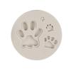 Molde de silicona para pastel, diseño de perro, peluche, corgi, piruleta, palma, accesorios de chocolate