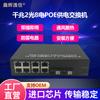Switch POE Gigabit 2-óptico 8-alimentação Switch de alimentação POE padrão 8/10 suporta câmera Haikang Dahua