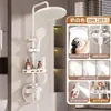 Conjunto de chuveiro termostático simples para banheiro, chuveiro com pressurizador, sistema de chuveiro completo