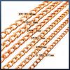 Cadena Oro Rosa Bolso Desmontable Ropa Ropa de Performance Cadena de Aluminio Candelabro Borde Dorado Champagne Cadena Fina