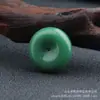 Pingente de Jade Branco Imitação, Pingente de Fivela de Segurança de Jade Branco com Corda de Puxar Verde Militar Café, Presentes Populares para Transmissão ao Vivo, Tráfego de Barraca de Rua