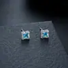 Brincos Cluster de Diamante Cheio de Novo Estilo Transfronteiriços para Homens, Modernos e Versáteis, Brincos de Flor de Íris em Forma de Cruz de Alto Padrão para Mulheres