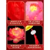 Linterna de Loto Linterna Luminosa de Mano para Niños Atrezo para Fotografía Estilo Antiguo Hanfu Producto Terminado Hecho a Mano Linterna de Flores Adorno Colgante